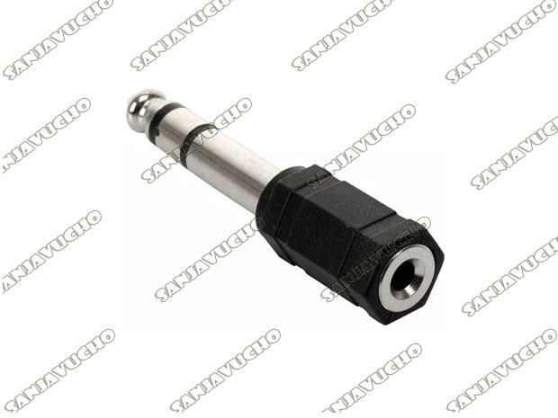 &+   ADAPTADOR PLUG 6.5MM A MINI PLUG HEMBRA 3.5MM STEREO